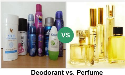 deodorant vs perfume.